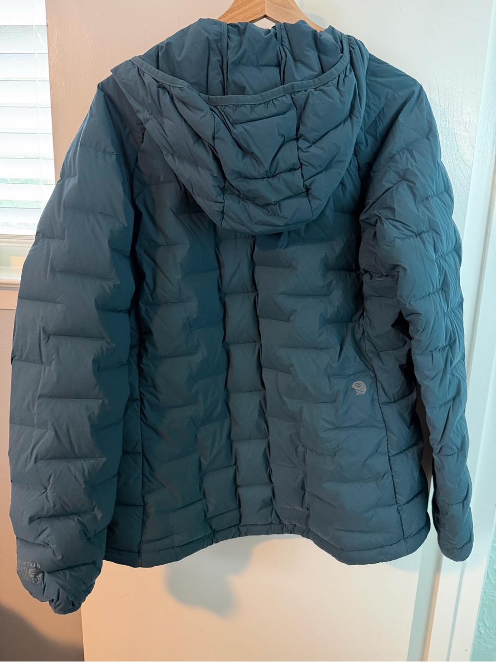 Mountain Hardwear-  Dark Teal Stretchdown Insulated Hoody - Women's Large - Picture 2 of 8
